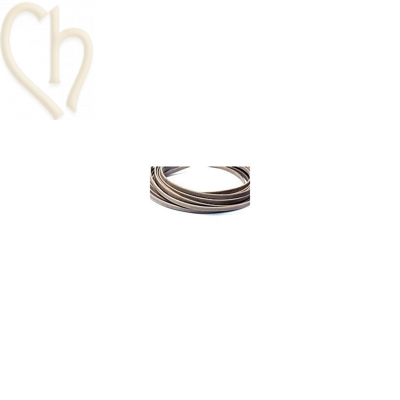 leather ribbon beige m.