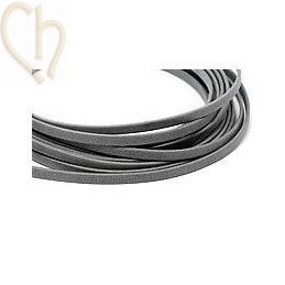 cuir plat gris m.