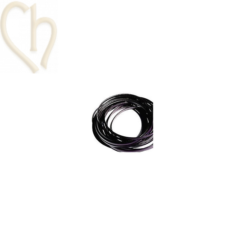 leather ribbon violeta
