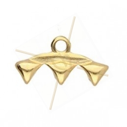 Cymbal Bead Endings - eindstuk voor Gemduo 15.6X8.4MM III Gold Plated