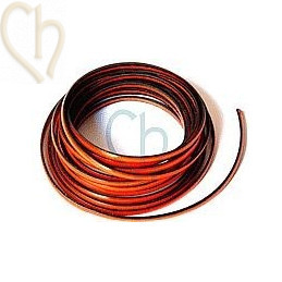 leather ribbon orange