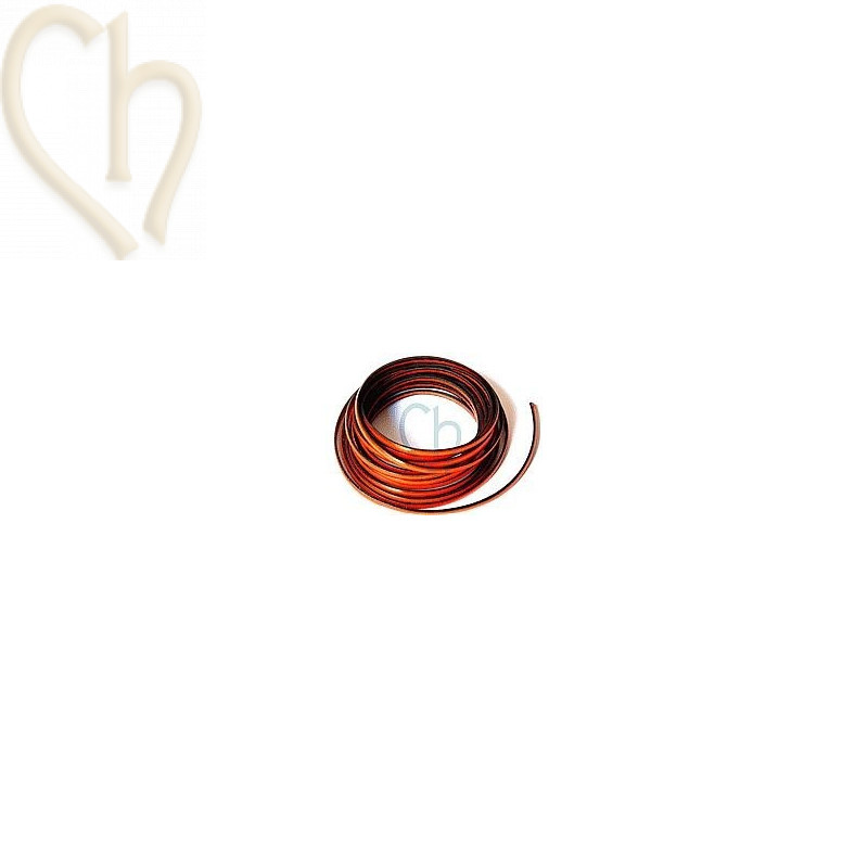 leather ribbon orange