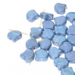 Ginko Bead Chalk Blue Luster