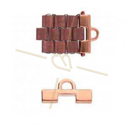 Cymbal Ending Rose Gold plated  - SOROS - for Miyuki Tila, Half Tila, Quart Tila-CYM-TL012508-RG